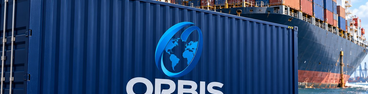 ORBIS branded container at a seaport